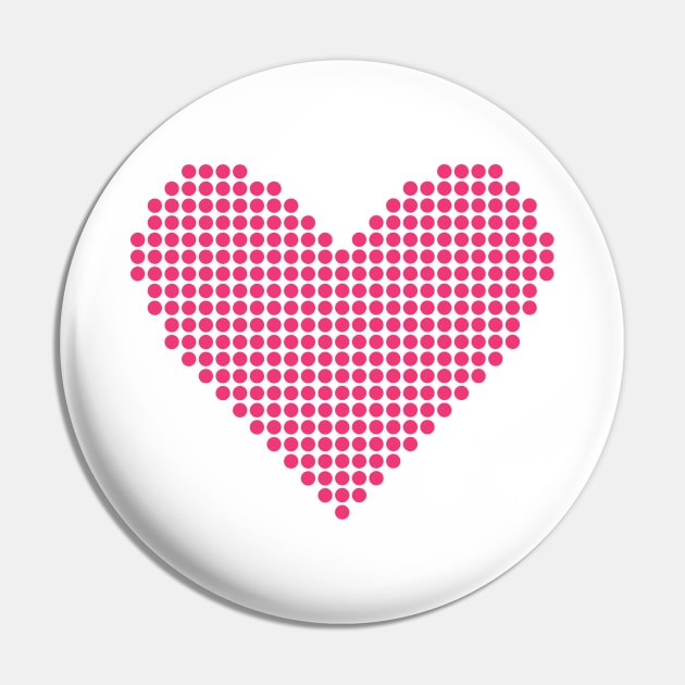 pink heart Pin by NewMerch