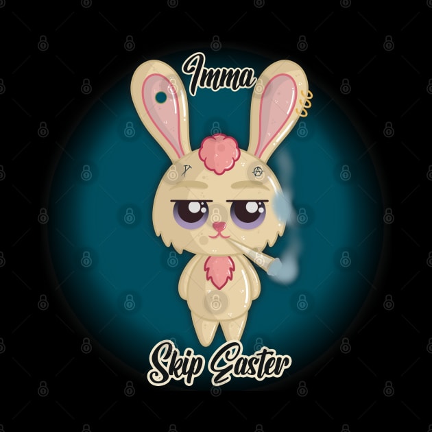 Imma Skip Easter Bad Bunny Rabbit by LittleBearBlue