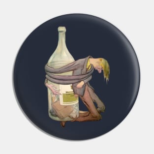 Anti-alcohol propaganda poster art Pin