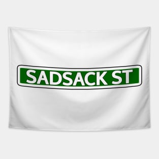 Sadsack St Street Sign Tapestry