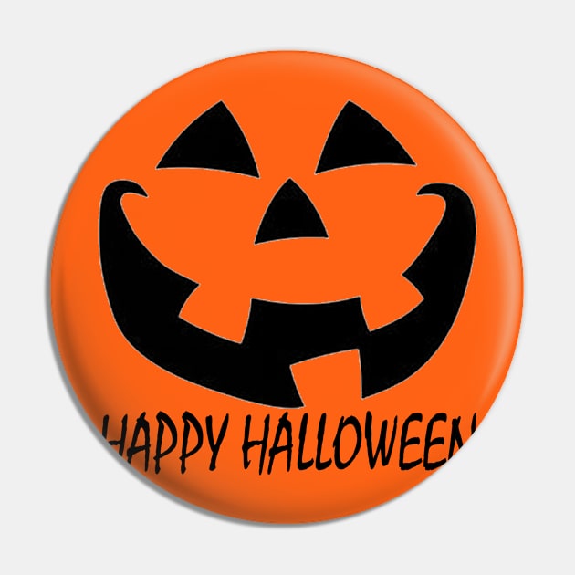 Happy Halloween Pin by MonarchGraphics