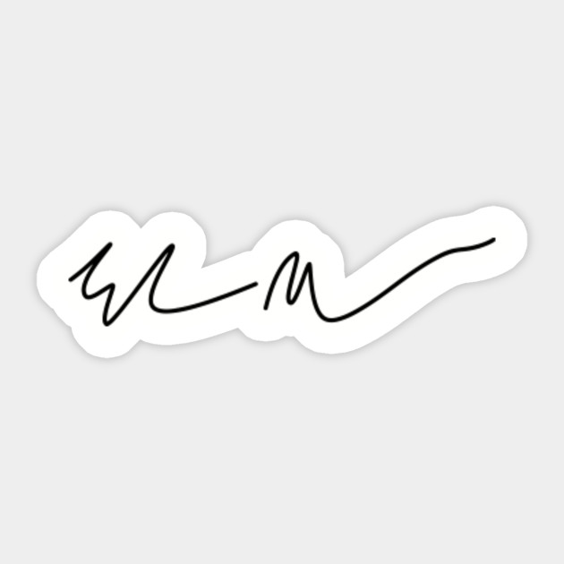 Elon Musk S Signature Elon Musk Sticker Teepublic