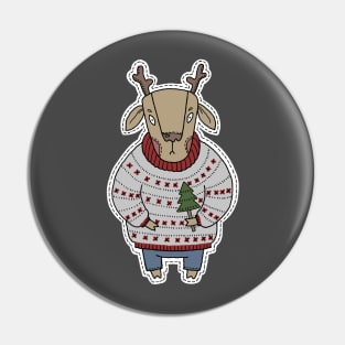 Christmas Deer Pin