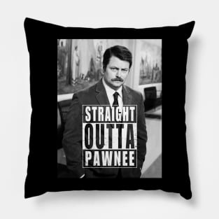 Straight Outta Pawnee Pillow