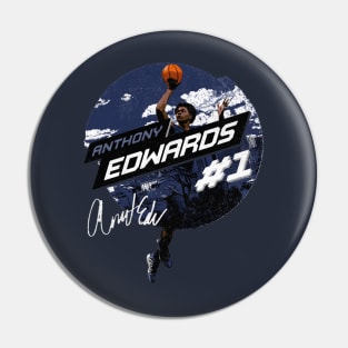 Anthony Edwards Minnesota City Emblem Pin