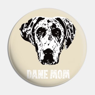 Dane Mom Great Dane Design Pin