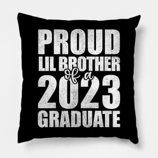 Proud Lil Brother 2023 Graduate Pillow