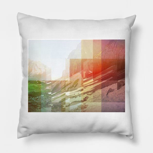 Pixel view over the valley Pillow by fokafoka