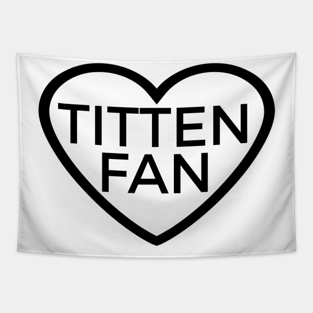 titten fan Tapestry by FromBerlinGift