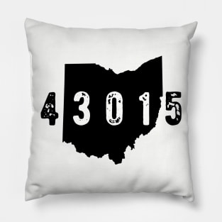 43015 Zip Code Delaware Columbus OHIO Pillow