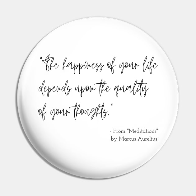 A Quote about Happiness from "Meditations" by Marcus Aurelius Pin by Poemit