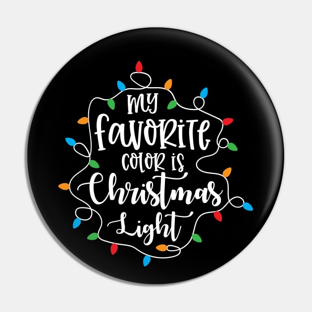 My favorite color is christmas lights Pin by BadDesignCo