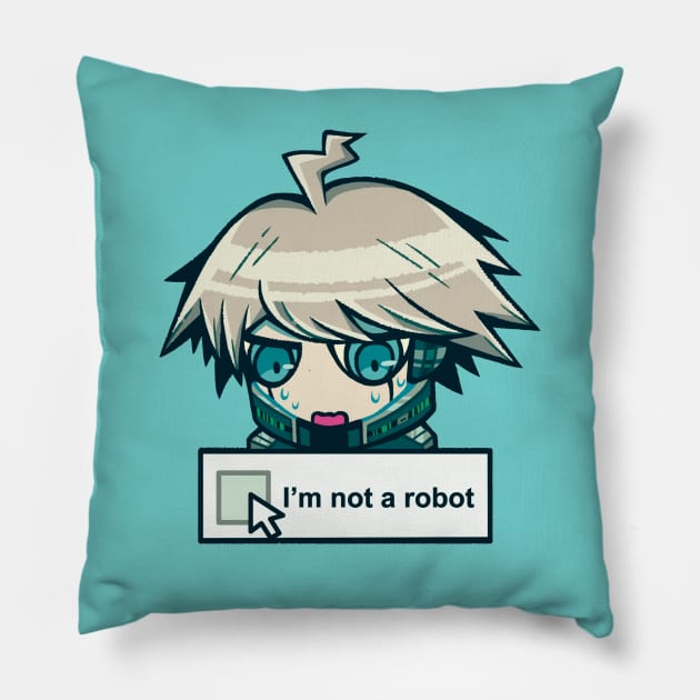 Kiibo (I'm not a robot) Pillow by OkiComa