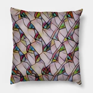 Abstract Rose-kissed Stone (MD23Val022) Pillow