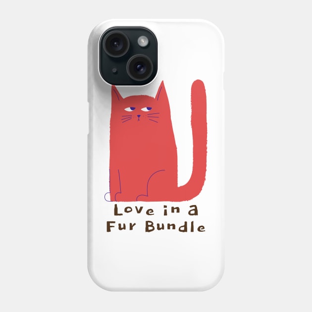 Love in a Fur Bundle: Cat Lover Phone Case by u4upod