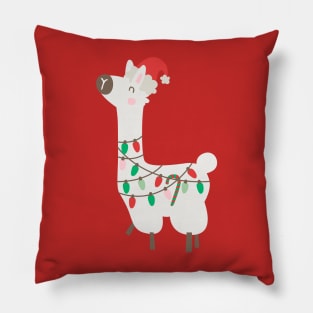 Christmas llama Pillow