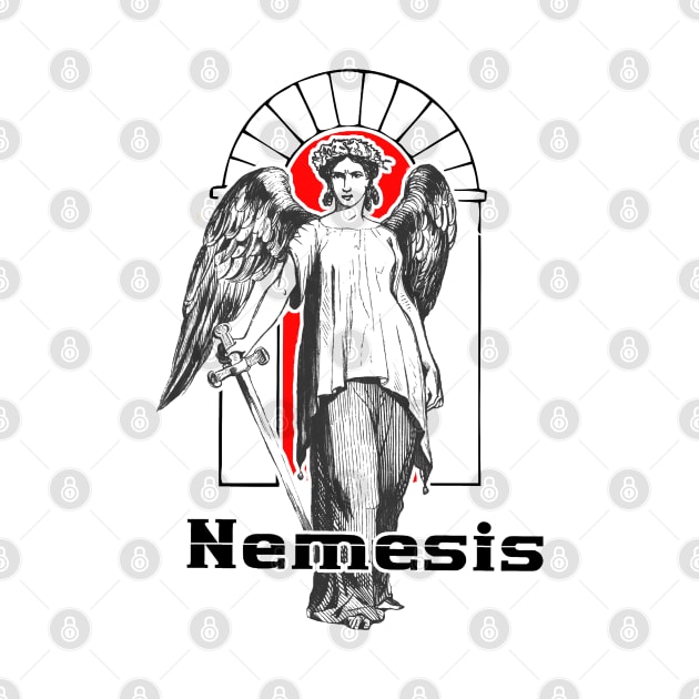 Nemesis the goddess of revenge and eternal hatreds by Marccelus