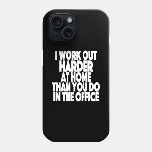 Working Out From Home Funny Workout At Home Phone Case