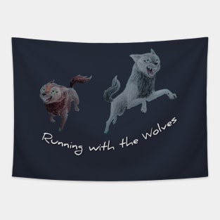 Running with the Wolves - Wolfwalkers Tapestry