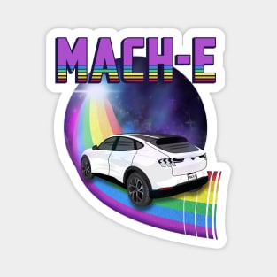 Mach-E Rides the Rainbow Galaxy in Star White Magnet