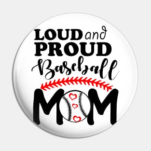 Baseball mom Pin