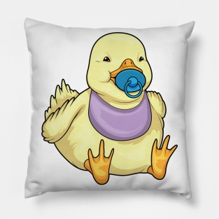 Duck Pacifier Bib Pillow