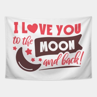 I Love You to the Moon and Back Tapestry