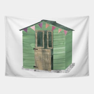 Shed - green Tapestry
