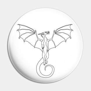 Wings of Fire • NightWing • Outline Pin