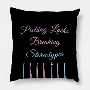 Picking Locks, Breaking Stereotypes Woman Lock Picker Lockpicking Lockpick Pillow