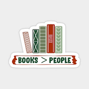 More books less people Magnet
