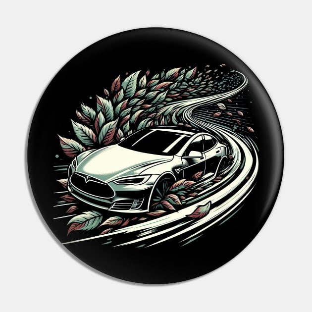 Tesla leaving trail of leaves Pin by SimpliPrinter