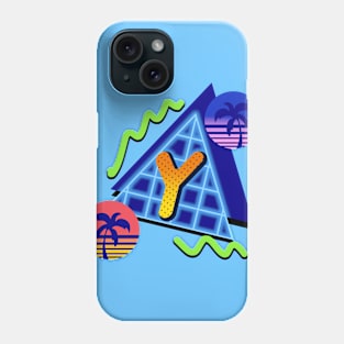 Initial Letter Y - 80s Synth Phone Case