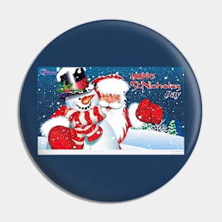 Cute vintage Santa Claus Pin