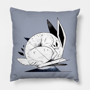 Rabbit Inktober Pillow