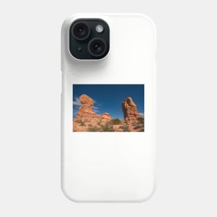 Balanced Rock and Friend, Arches National Park Phone Case