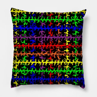 Rainbow Thatch Pillow