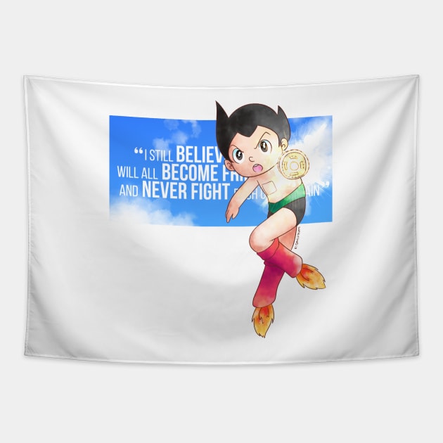 AstroBoy Tapestry by Sophiesans