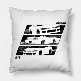 NISSAN SILVIA S15 Black 'N White Archive 2 Pillow