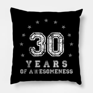 Vintage 30 years of awesomeness Pillow