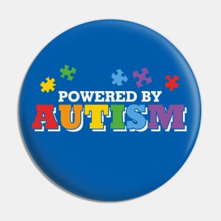 Autism Awareness - Powered by Autism Pin