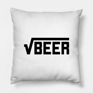 Root Beer (Square Root of Beer) Math Joke T-Shirt Pillow