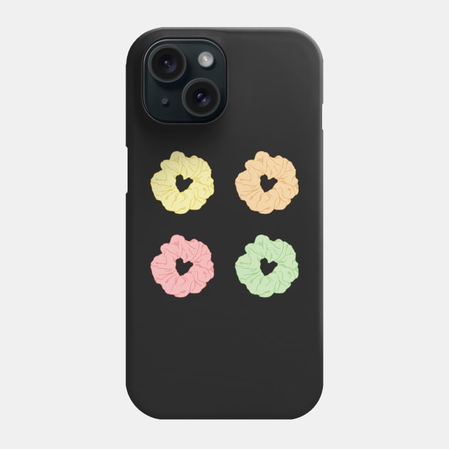 Pastel scrunchie set Phone Case by Nikamii