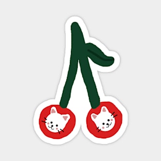 Cherry Cat Magnet