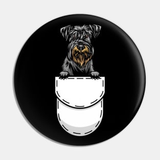 Giant Schnauzer Pocket Dog Pin