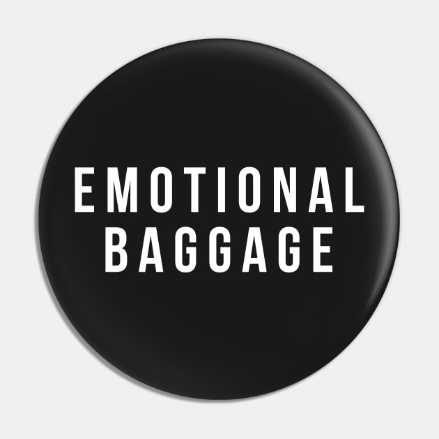 emotional baggage white Pin by RenataCacaoPhotography