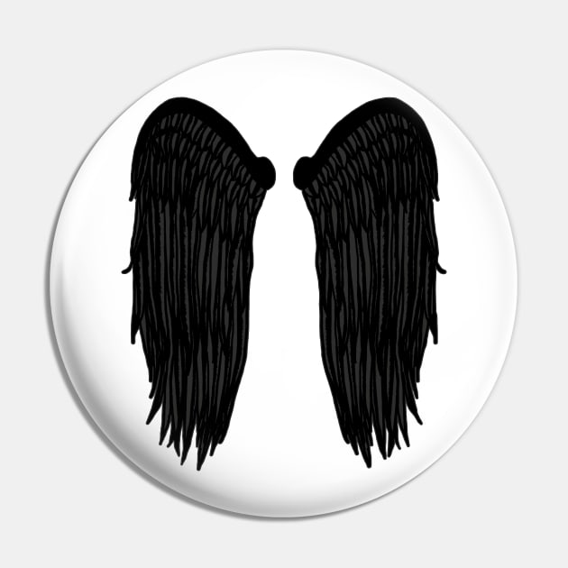 Wings (Darker) Pin by BlakCircleGirl