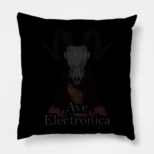 ASCii Savage Girl - Ave Electronica (Colorful) Pillow