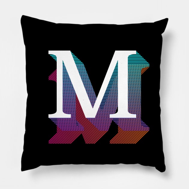 Letter M Pillow by MplusC