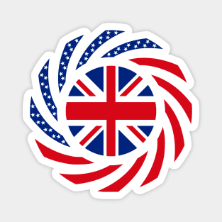 British American Multinational Patriot Flag Magnet